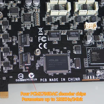 Original ASUS XONAR D2X independente Built-in placa de sunet DTS Fibre Coaxial PCI-E, 7.1 tractului Vocal de Muzică Joc placa de Sunet