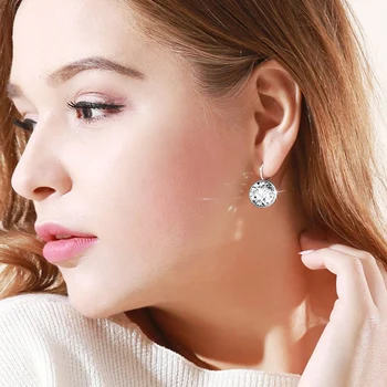 Trend Stiluri Clasice Cristale Swarovski De La Picătură Cercei Pentru Femeile Elegante Brincos Pendientes Noi Cercei Moda Bijuterii