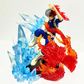 Eroul meu mediul Academic Din Shoto PVC Acțiune Figura Jucării Gheață Efect de Foc Anime Boku no Hero Academia Figurina Jucarie