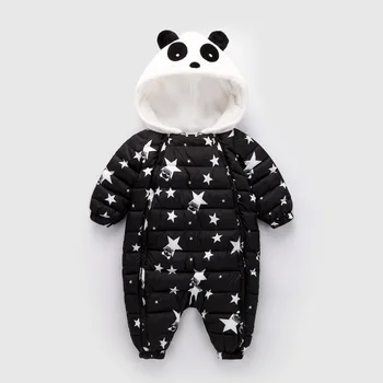 Copilul cald Băieți Fete Haine de Iarnă din 2018 Panda Romper Pentru 0-2ani pentru Sugari, Costume de Animale de Înaltă Calitate de Moda Salopeta Nou-născut