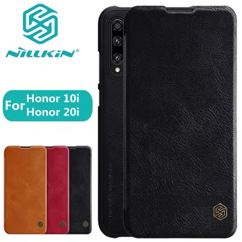 Huawei Honor 10i caz Nillkin epocă Qin flip cover din Piele de Caz PC-ul de plastic înapoi caz pentru Huawei Honor 20i