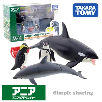 Takara Tomy ANIA Animal Advanture AA-02 Acvariu De Popular Set Cadou Rășină Educative pentru Copii Mini figurina Jucarie Fleac