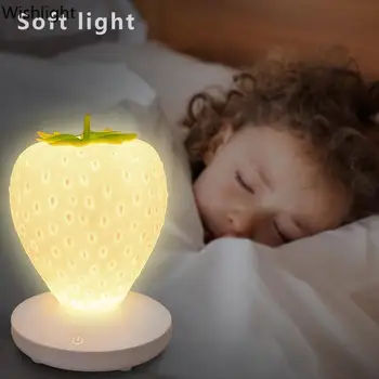 Sconces de Perete de Lumină Usb lampa Led Estompat Silicon Capsuni Lumina de Noapte pentru Copii Copii Copii Decorare Dormitor