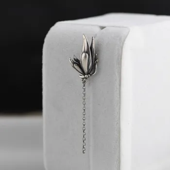 V. YA Epocă S925 Argint Cercei Fluture Pentru Femei Ciucure Lung Stud Cercel pentru Femei Cadouri
