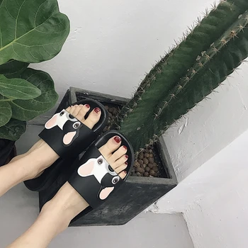 Vogue lumină nouă femei pantofi de vară papuci femei casă de vară pufos papuci pantofi pentru femei doamnelor diapozitive sandale Flip Flops