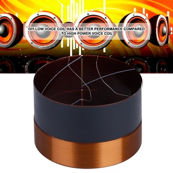 1 Buc 75.5 mm Audio Bass Speaker Bobina mobilă Woofer Sunet Drive din Aluminiu Negru, Difuzor Accesoriu Pentru Etapele Vorbitor de Reparare