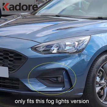 Pentru Ford Focus ST-Line 2019 2020 Chrome Fata Foglight Lumina de Ceață Capac Tapiterie Auto Autocolant Proteja Exterior Accesorii Styling
