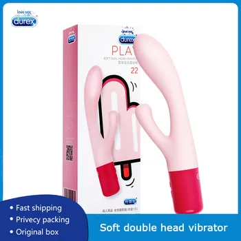 Durex Vibratoare punctul G Vibrator Rabbit Vibrator pentru Femei Dual Vibration Silicon Exigibilă Impermeabil Masturbari Masaj Jucarii Sexuale