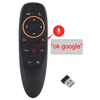 G10 Voce Mouse-ul de Aer de la Distanță, 2.4 Ghz Wireless Mini Android TV de Control și Infraroșu de Învățare Microfon pentru Calculator, PC, Android TV