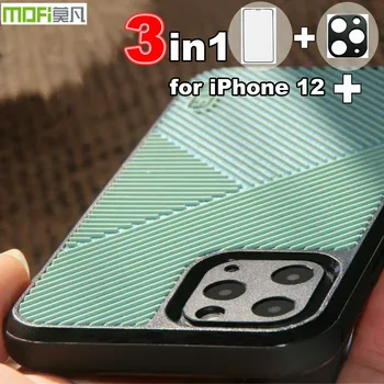 Anti-Alunecare de Caz pentru iPhone 12 Acoperă pentru Apple 12 Locuințe MOFi Silicon rezistent la Șocuri 3D stereoscopic model de proiectare obiectiv protector