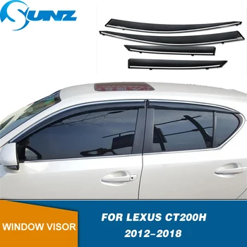 Fereastra Vizorului Pentru Lexus CT200H 2012-2018 Fum Windows Parte de Soare Ploaie Scut de Protecție Exterior Decor Corp Accesorii TOBE