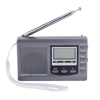 Mini Radio FM/MW/SW Receptor Multifunctional Digital Portabil cu Ecran de Afișare Ceas Deșteptător FM Stereo Mini Receptor Radio Player