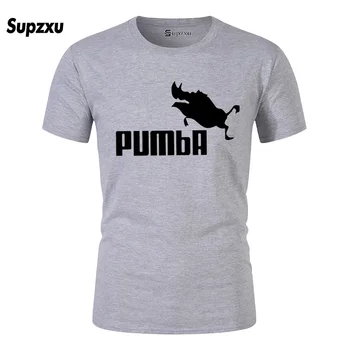Bumbac Amuzant Tee Drăguț Tricouri Homme Pumba T Cămașă Bărbați Femei 2019 Mâneci Scurte Topuri Rece De Imprimare De Moda De Vara T-Shirt C91