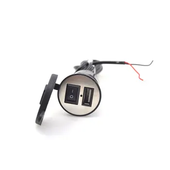 DIY Apă-dovada 5V/2.0, UN USB Motocicleta Adaptor Încărcător Motocicleta Încărcător de Telefon Mobil Cu ON/OFF Comutator