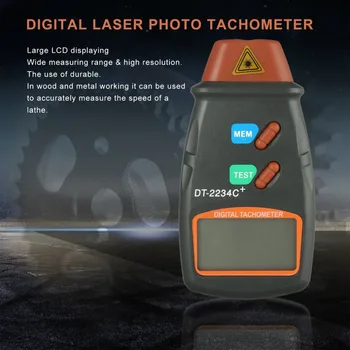 Kebidumei Vânzare Fierbinte Digital cu Laser Foto Tahometru Portabil Non Contact RPM Tach Laser Tahometru Indicator de Viteză Înaltă Calitate