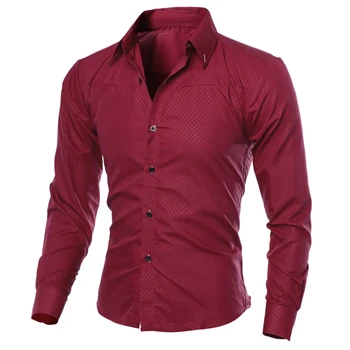 2020 noua moda barbati culoare pură guler cămașă cu mâneci lungi tricou subțire de vânzare fierbinte close-montaj clasic tricou pentru bărbați la modă cl
