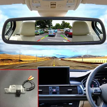 5 inch HD TFT LCD Ecran Auto Oglinda Retrovizoare Monitor Pentru Hyundai i40 2011~HD cu Night Vision Auto Reverse Camera retrovizoare