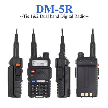 2 BUC Baofeng DM-5R Plus Digital Walkie Talkie Nivelul I Nivelul II Nivelul 2 DMR digital & analog Doi-way radio Dual Band Repetor
