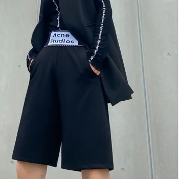 XUXI Femei Trunchiate Pantaloni 2020 Nou la Modă Toamna de Mari Dimensiuni Vrac Direct de Slăbire pantaloni Scurti Casual de Genunchi Lungime Pantaloni FZ3285