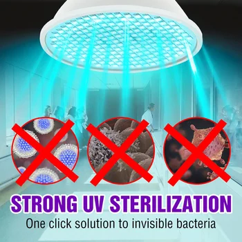 E27 LED UV Sterlizer 220V Lampă Ultraviolete Bactericide Bec de 50W 35W LED 25W Bactericid / sterilizator UVC-Lampa LED 2835 Ozon Lumina Amuchina
