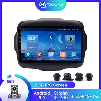 Radio auto Pentru Jeep Renegade 2016 2017 2018 Player Multimedia Stereo Autoradio Navigare GPS 2 Din Carplay cu 360 Camera Sony