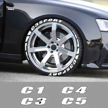 Pentru Citroen C4 CACTUS Picasso Aircross C5 C3 C1 C2 C4L C6 C8 VTS Accesorii Auto 3D Permanent Cauciuc Litere Anvelopelor Auto Autocolante
