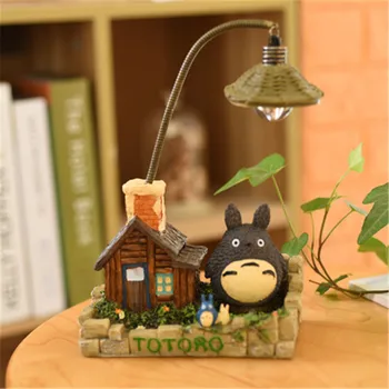 Totoro Figura de Acțiune a CONDUS Lumina de Noapte Jucărie Vecinul Meu Totoro Acțiune Figurens Papusa pentru copii Copii Cadou de Ziua de nastere Partid Decor