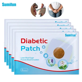 Sumifun 30pcs/5bags Diabetică Patch Chineză pe bază de Plante Ipsos Stabilizează Nivelul de Zahăr din Sânge mai mici de Glucoză din Sânge de Zahăr Echilibru Autocolant