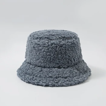 Lână pălărie de sex feminin de iarnă sălbatice student pescar caciula de miel de pluș bazinul pălărie de moda personalitate dulce drăguț plus catifea caldă