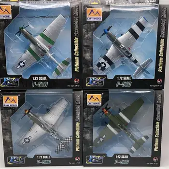 1/72 al doilea RĂZBOI mondial statele UNITE ale americii P-51D Luptător Cu Brățara de Platină Collectiible Modelul Asamblat Modelul Finit Easymodel Jucărie