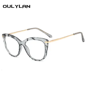 Oulylan Transparent Ochelari de vedere pentru Femei de Moda Ochi de Pisică Ochelari Rame Clar Miopie Cadru