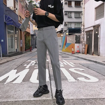 2019 Primăvara Și Vara Noi Harajuku Stil Coreea Moda Casual Două Drepte Mici Pantaloni Joggers Streetwear Recomanda Cel Mai Bun
