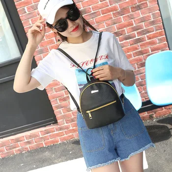 2021 Nou Stil Sac de Femei coreeană Japoneză Moda Stil Simplu Mini Rucsac Casual PU Telefon Exterior Sac ghiozdan Fete