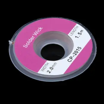 10buc 1,5 m 2,0 mm banda de Dezlipire de Lipire Remover Fraier Flux Wick Cablu de Sârmă de Lipire Wick Remover Pur Sârmă de Cupru fără Oxigen