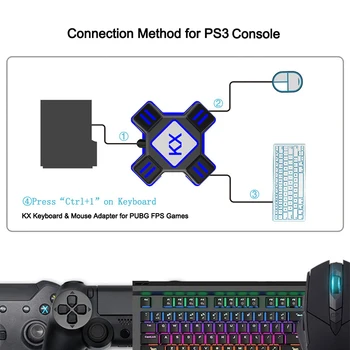 2020 Nici o Întârziere Joc Mouse-ul Tastatura Convertor Adaptor Cu Tip-c Converter Pentru Nintendo Comutator PS3 PS4 Xbox PC Gamepad PUBG Joc