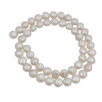 Margele perla, în strand ,8-14 MM monedă rundă margele perla, liber cu apă dulce pearl ,plin gaura