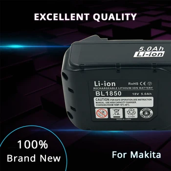 Acumulator de schimb pentru Makita 18V Litiu Baterie Reîncărcabilă 5.0 Ah Bl1830 BL1840 BL1860 LXT400 194204-5 Scule electrice