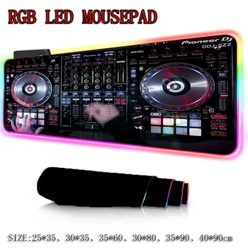 XGZ DJ Unitatea de Mână cu LED-uri RGB Mari Mouse Pad USB Cablu Iluminat de Jocuri Gamer Mousepad Tastatură Colorat Luminos pentru PC Soareci Mat