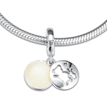 Se potrivește Brățară Pandora Perfect Amicii Farmec Legăna 925 Original Argint Margele pentru Femei Bijuterii de Luare kralen berloques