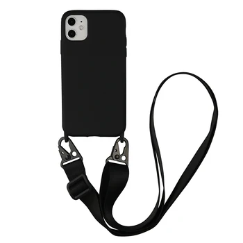 Crossbody Colier Lanț Telefon Mobil Caz Pentru iPhone 11 12 Pro Max X XS XR Xs Max Curea de Gât Pentru Capacul iPhone 12 Mini 7 8 plus
