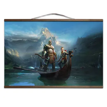 God Of War 4 Joc Video Figura Postere Si Panza Imprimata Pictura Arta De Perete Poze Home Decor Pentru Camera De Zi De Decorare