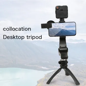 Telecomandă Stabilizator Handheld Mobile PTZ aparat de Fotografiat Anti-Shake Camera Video Stabilizatorul Electronic Cu Lumina de Umplere cu Micro-Lentile
