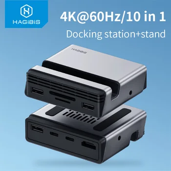 Hagibis C Hub USB Tip-C Docking Station Tip C la 4K HDMI compatibil PD SD/TF Card Reader RJ45 Telefon Suportul Pentru MacBook