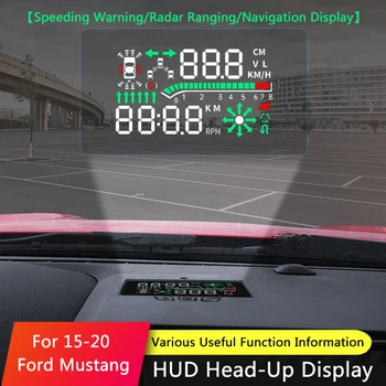 QHCP Masina HUD Safe Drive Display Refkecting Parbriz Head Up Display Ecran Proiector Autocolant se Potrivesc Pentru Ford Mustang-2020