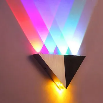 Modern RGB Triunghi LED Lampă de Perete AC90-265V Putere Mare de Iluminare de Aluminiu de Perete Led corp de Iluminat Pentru Decor Acasă