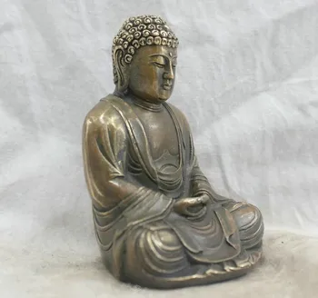 Culturii Populare Chineze Lucrate Manual Din Alama De Bronz Statuia Lui Buddha Sakyamuni Sculptura