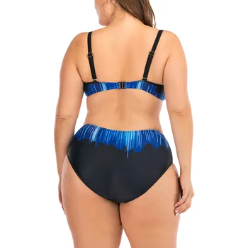 Riseado Sexy Împinge În Sus Bikini Digitale De Imprimare De Costume De Baie Din Două Piese Curea De Costume De Baie Femei Plus Dimensiune Costum De Baie 2021 Nou Set De Bikini