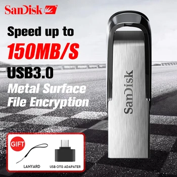 Sandisk USB 3.0 pendrive Original CZ73 Ultra Fler de 128GB, 256GB PEN DRIVE 64GB 32GB16GB ping unitate flash usb memory stick