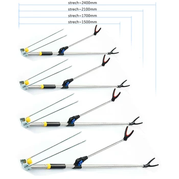 Tija Pește Stand Suport Cu Unghi Reglabil Tije De Pescuit Titular 1.5 M, 1.7 M, 2.1 M 2.4 MTelescoping De Pescuit Instrumentul De Mână Titular Tija