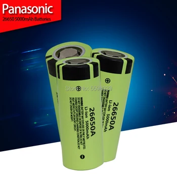 Panasonic Original, Nou, Baterie Pentru Panasonic 26650A 3.7 V 5000mAh de Mare Capacitate 26650 Li-ion Baterie Reîncărcabilă